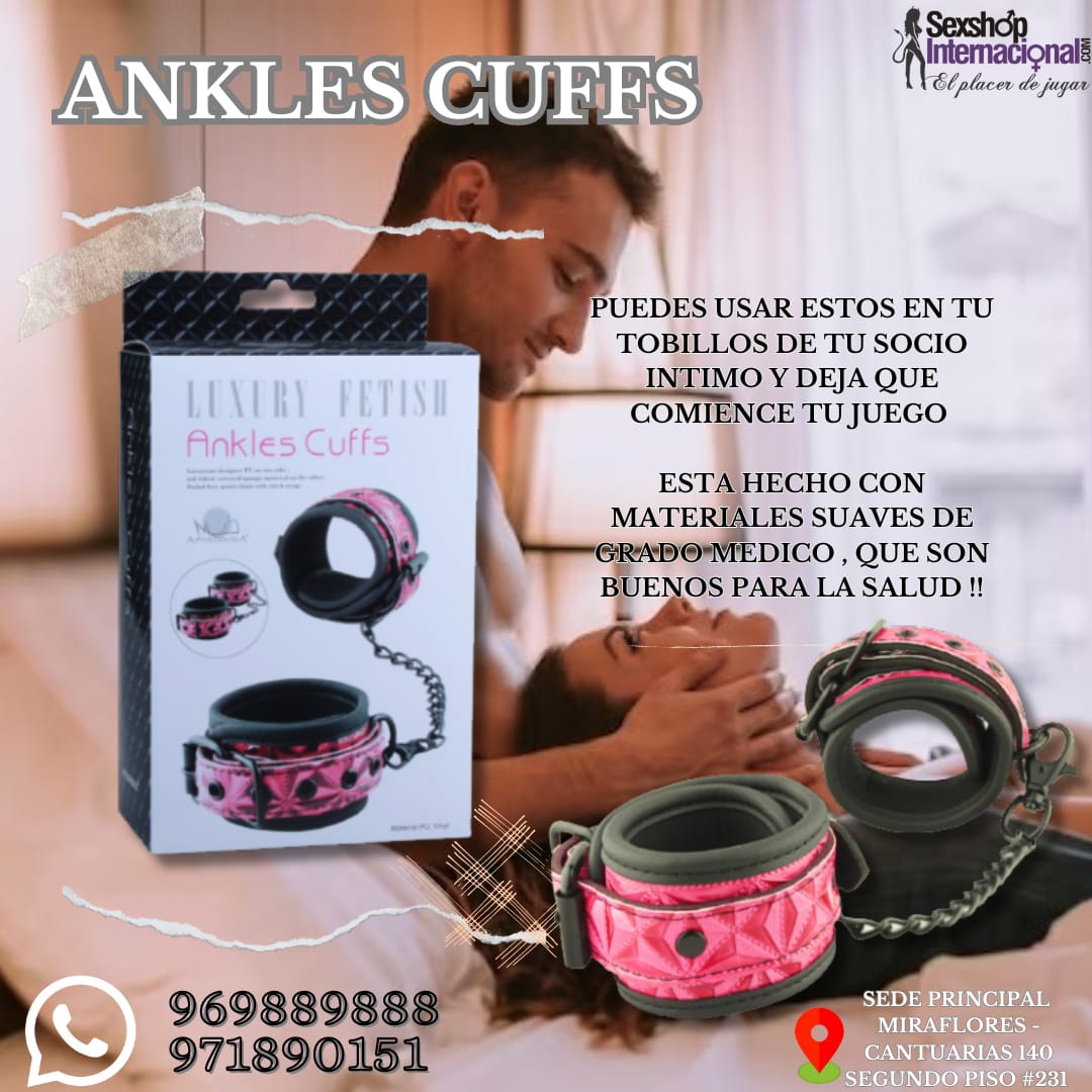 JUEGO DE ESPOSAS-SUAVE-CORREA AJUSTABLE-PAREJAS-SEXSHOP LIMA 971890151 